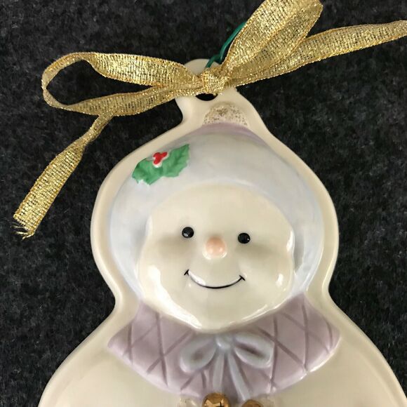 Lenox Snow-Woman Christmas Porcelain Ornament Cookie Cutter Press - Picture 2 of 7